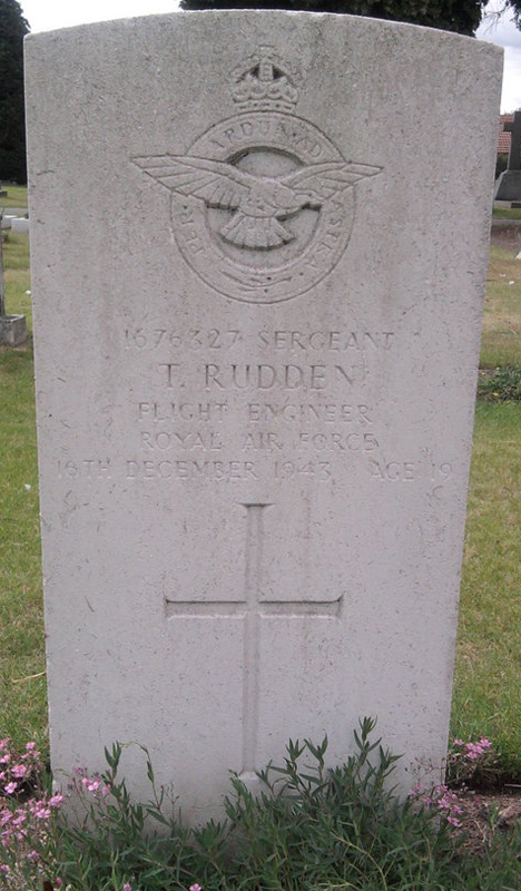 Sgt Terence John Rudden<br /><br /><br />died on active duty - December 16th, 1943